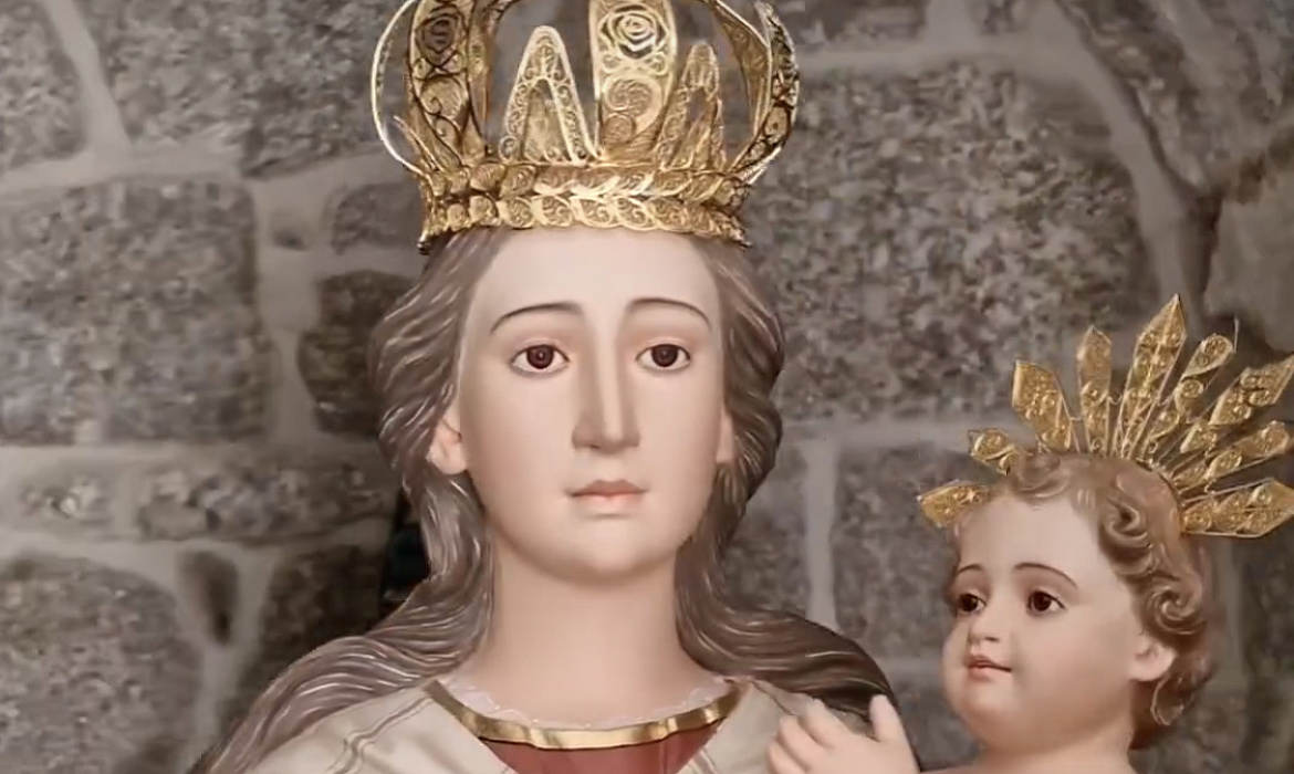 Coroa para a Nossa Senhora do Amparo e resplendor do menino Jesus